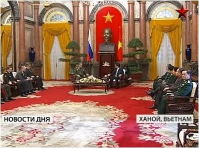 Đại tướng Sergei Shoigu hội đàm với Chủ tịch nước Việt Nam Trương Tấn Sang
